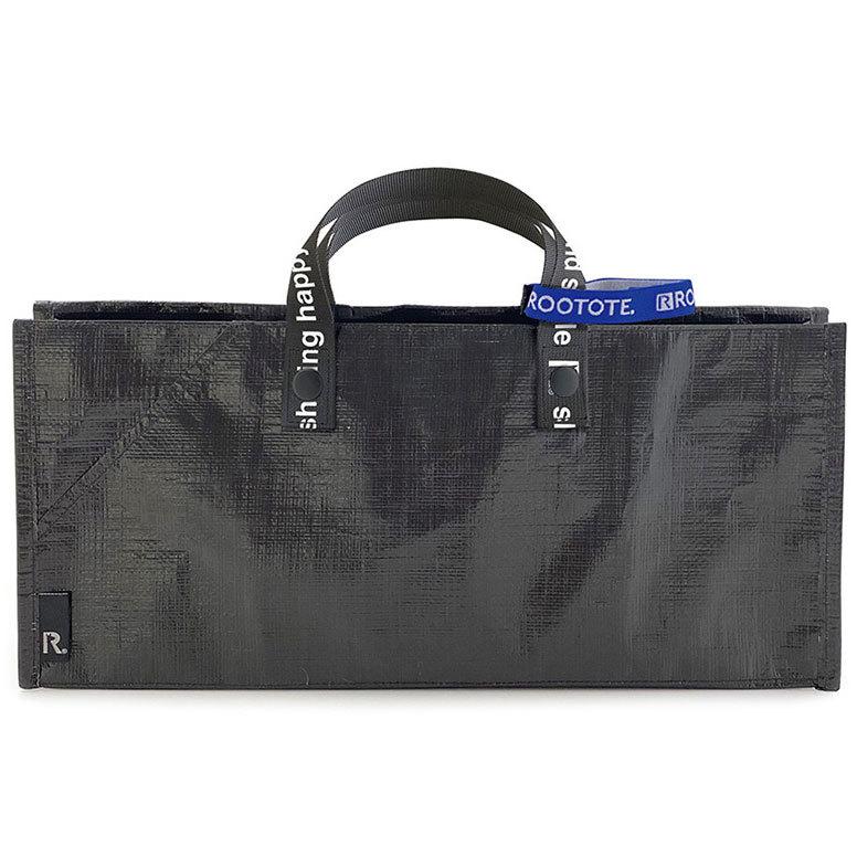 エコバッグ ルートート CJ.テイクアウェイルー.タープSサイズ-A テイクアウト 持ち帰り オードブル ピザ 折りたたみ ショッピングバッグ ROOTOTE ブラック | ROOTOTE