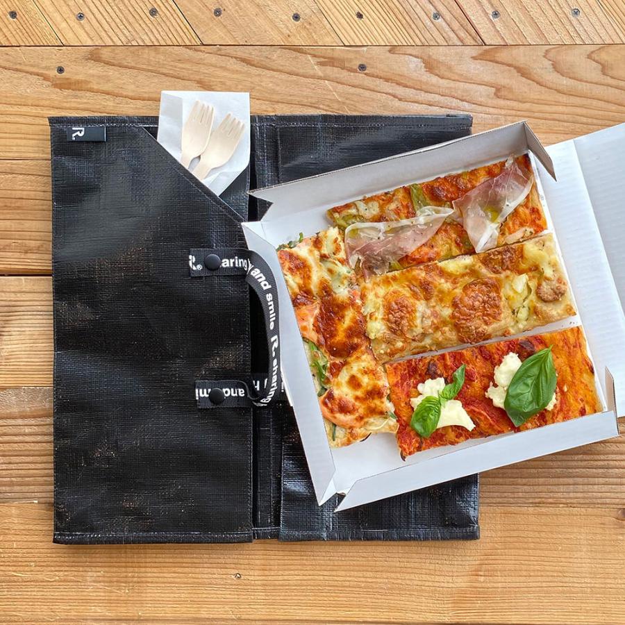 エコバッグ ルートート CJ.テイクアウェイルー.タープSサイズ-A テイクアウト 持ち帰り オードブル ピザ 折りたたみ ショッピングバッグ ROOTOTE ホワイト | ROOTOTE | 02