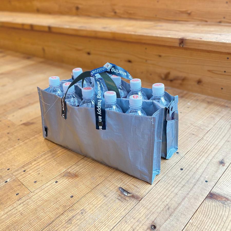 エコバッグ ルートート CJ.テイクアウェイルー.タープSサイズ-A テイクアウト 持ち帰り オードブル ピザ 折りたたみ ショッピングバッグ ROOTOTE ホワイト | ROOTOTE | 04