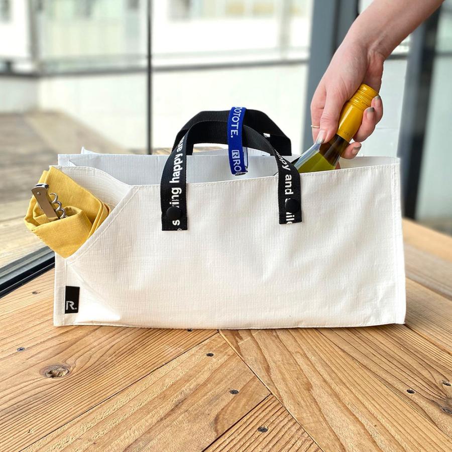 エコバッグ ルートート CJ.テイクアウェイルー.タープSサイズ-A テイクアウト 持ち帰り オードブル ピザ 折りたたみ ショッピングバッグ ROOTOTE オレンジ | ROOTOTE | 03