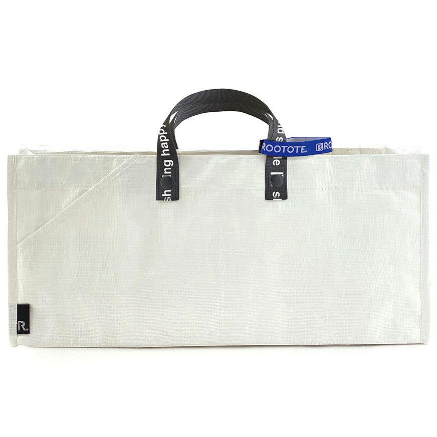 エコバッグ ルートート CJ.テイクアウェイルー.タープLサイズ-A テイクアウト 持ち帰り オードブル ピザ 折りたたみ ショッピングバッグ ROOTOTE ホワイト | ROOTOTE