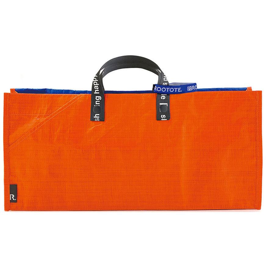 エコバッグ ルートート CJ.テイクアウェイルー.タープLサイズ-A テイクアウト 持ち帰り オードブル ピザ 折りたたみ ショッピングバッグ ROOTOTE オレンジ | ROOTOTE