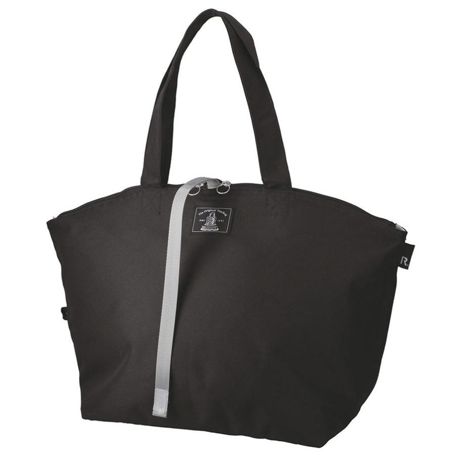 保冷バッグ ルートート PT.サーモキーパーバレル.ベーシック-A 大きめ 折りたたみ ファスナー 簡易保冷 エコバッグ ランチバッグ ROOTOTE ブラック | ROOTOTE