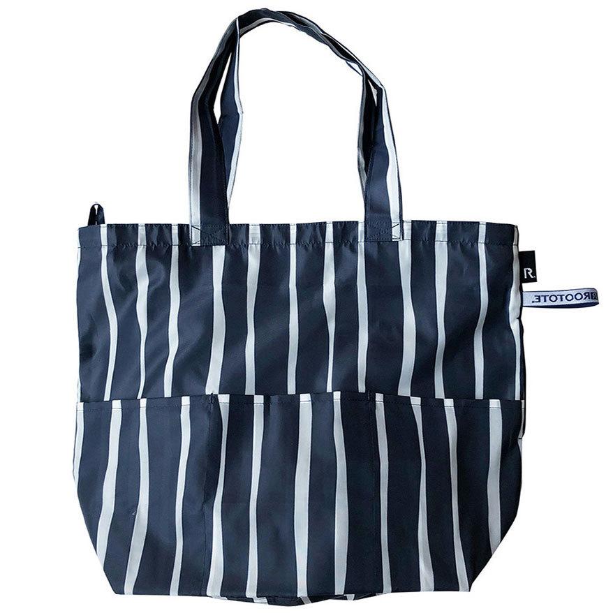 エコバッグ ルートート PT.フリンクズアン-A ファスナー開閉 シンプル 大きめ 折りたたみ ショッピングバッグ ROOTOTE ウォーターフォール | ROOTOTE