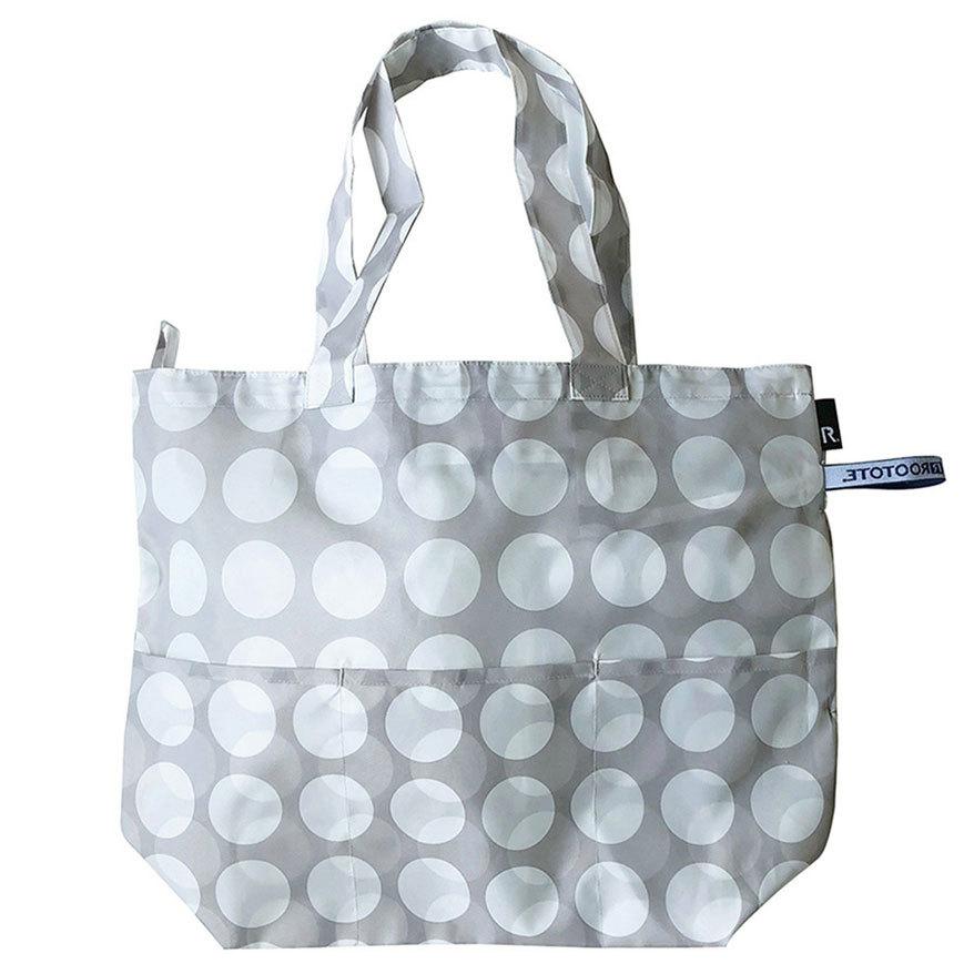 エコバッグ ルートート PT.フリンクズアン-A ファスナー開閉 シンプル 大きめ 折りたたみ ショッピングバッグ ROOTOTE ドッツ | ROOTOTE