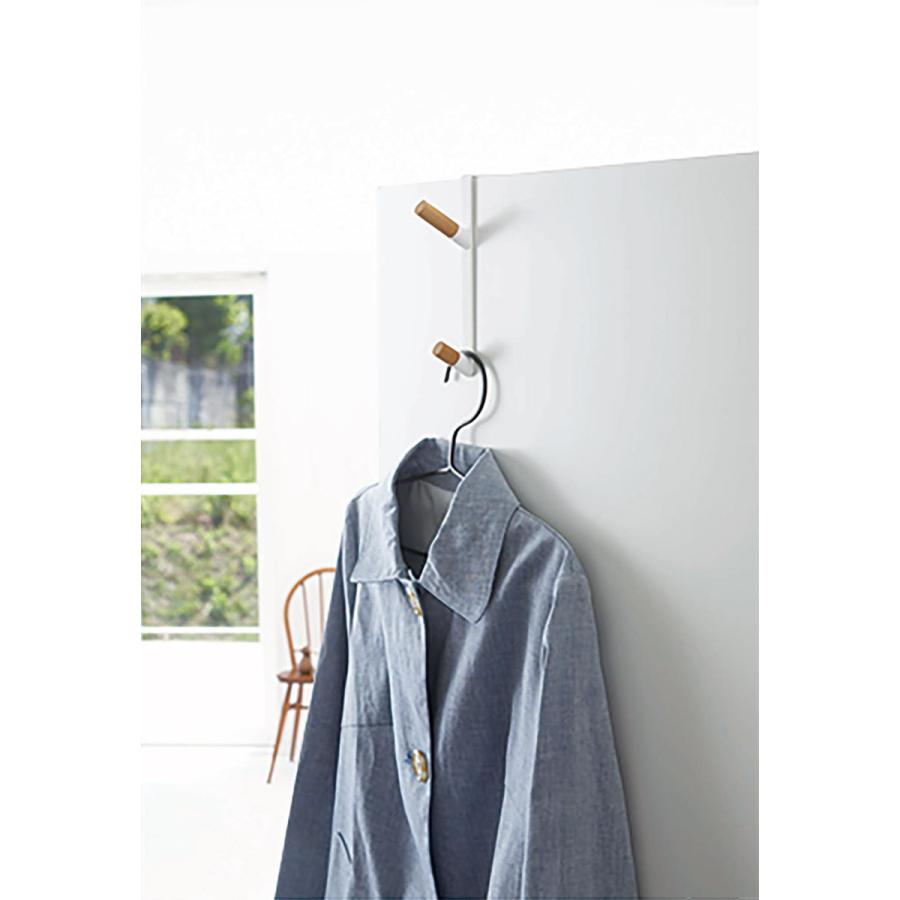 ハンガーフック 正規品 TOWER タワー ドアハンガー ハンガー 帽子 フック ドア 扉 収納 ドアフック 山崎実業 ホワイト | tower | 01