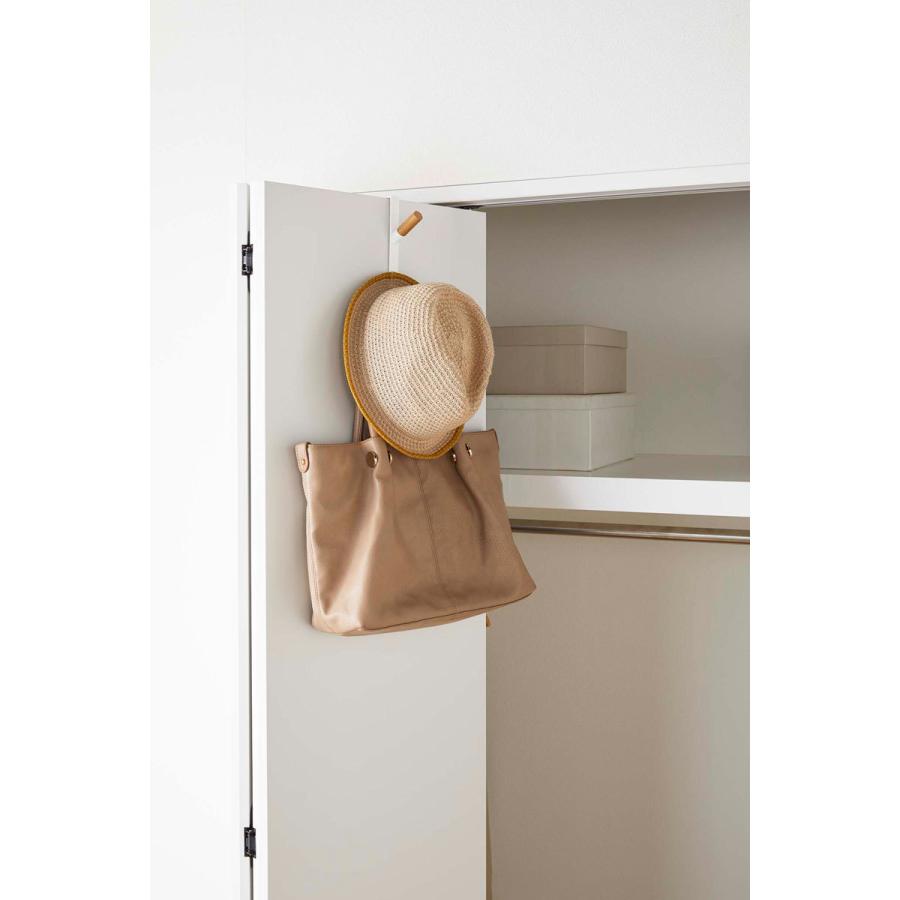 ハンガーフック 正規品 TOWER タワー ドアハンガー ハンガー 帽子 フック ドア 扉 収納 ドアフック 山崎実業 ホワイト | tower | 05