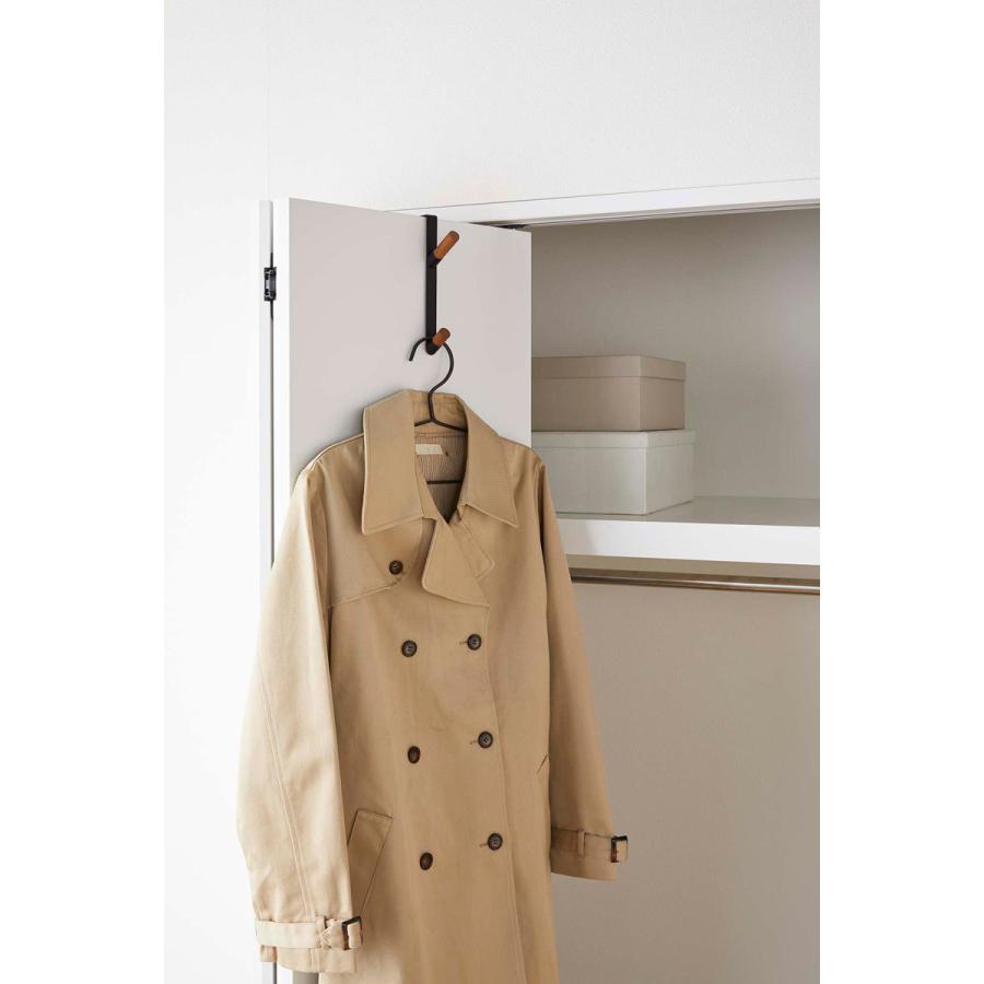 ハンガーフック 正規品 TOWER タワー ドアハンガー ハンガー 帽子 フック ドア 扉 収納 ドアフック 山崎実業 ブラック | tower | 04