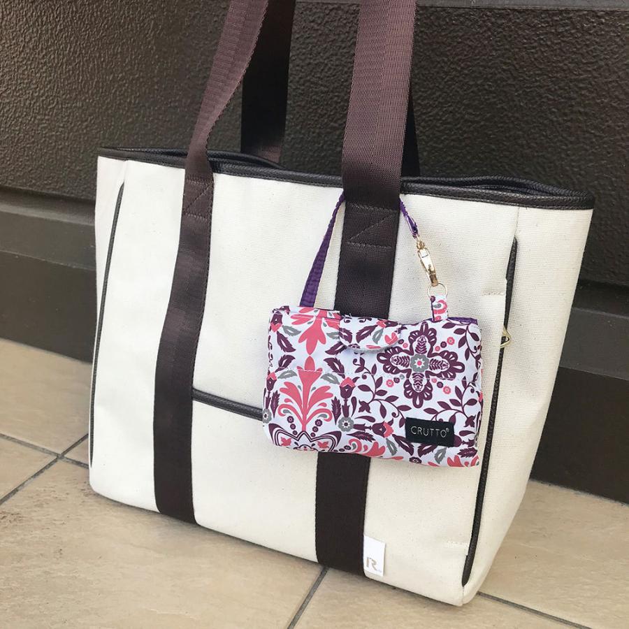 エコバッグ ルートート LT.クルット 軽量 Ａ4収納 リバーシブル コンパクト 折りたたみ ショッピングバッグ ROOTOTE チェック | ROOTOTE | 05