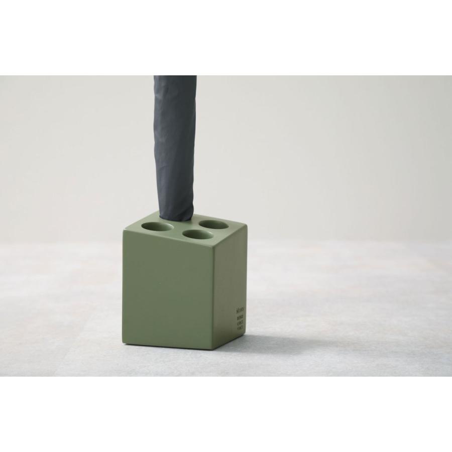 傘立て ideaco アンブレラスタンド mini cube シンプル おしゃれ コンパクト 傘たて 傘スタンド イデアコ モスグリーン |  | 03