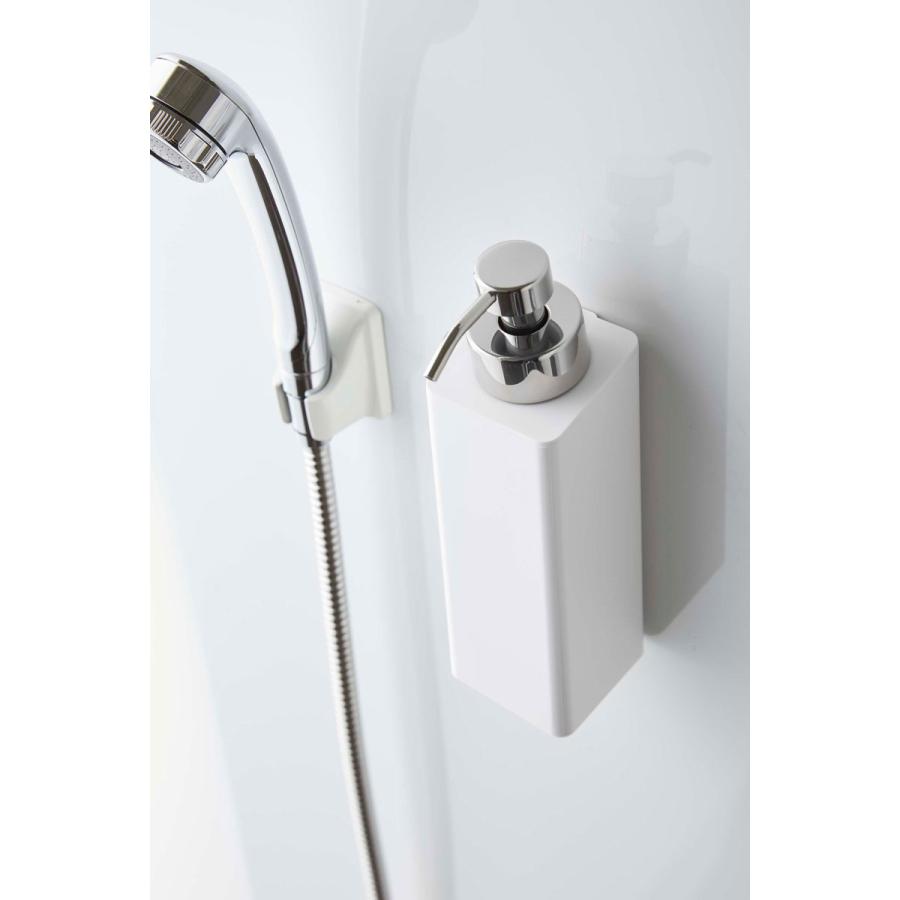 泡ソープディスペンサー 正規品 TOWER タワー マグネットツーウェイディスペンサー 泡タイプ マグネット 浴室 快適 便利 泡ディスペンサー 山崎実業 ホワイト | tower | 05