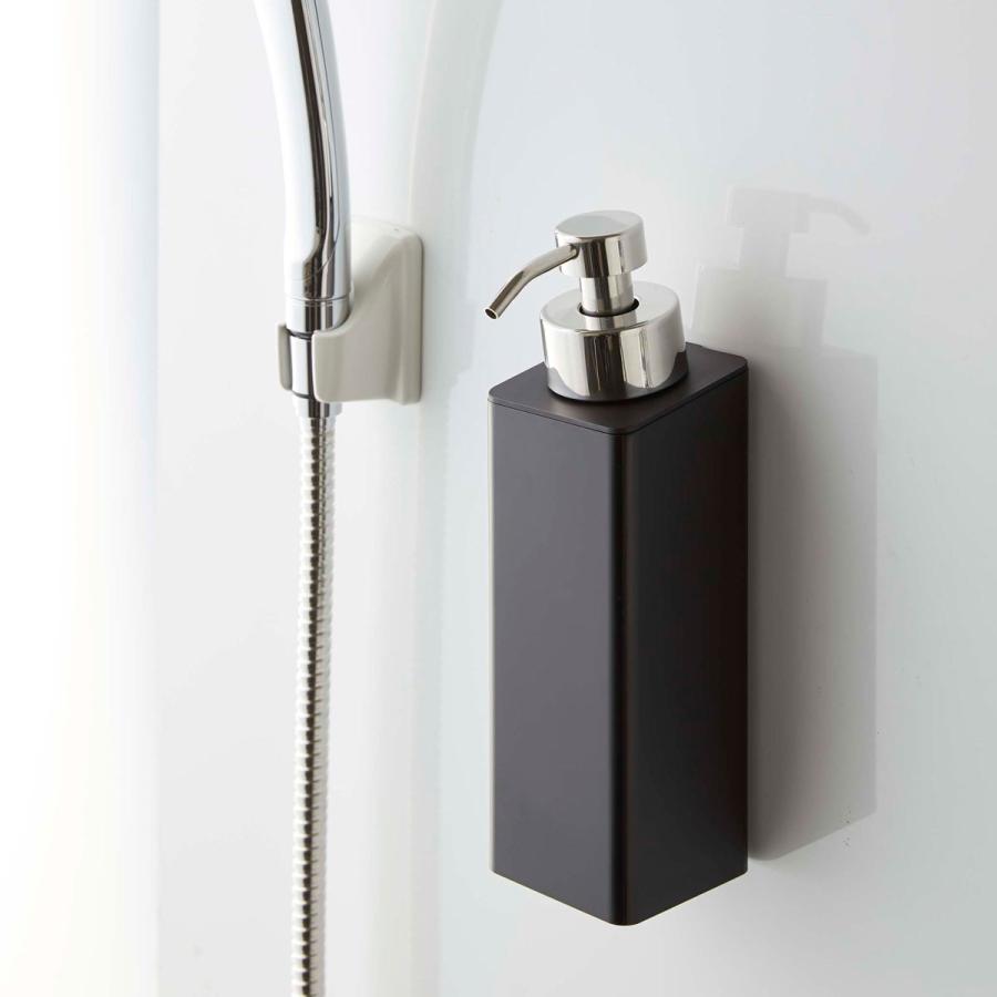 泡ソープディスペンサー 正規品 TOWER タワー マグネットツーウェイディスペンサー 泡タイプ マグネット 浴室 快適 便利 泡ディスペンサー 山崎実業 ブラック | tower