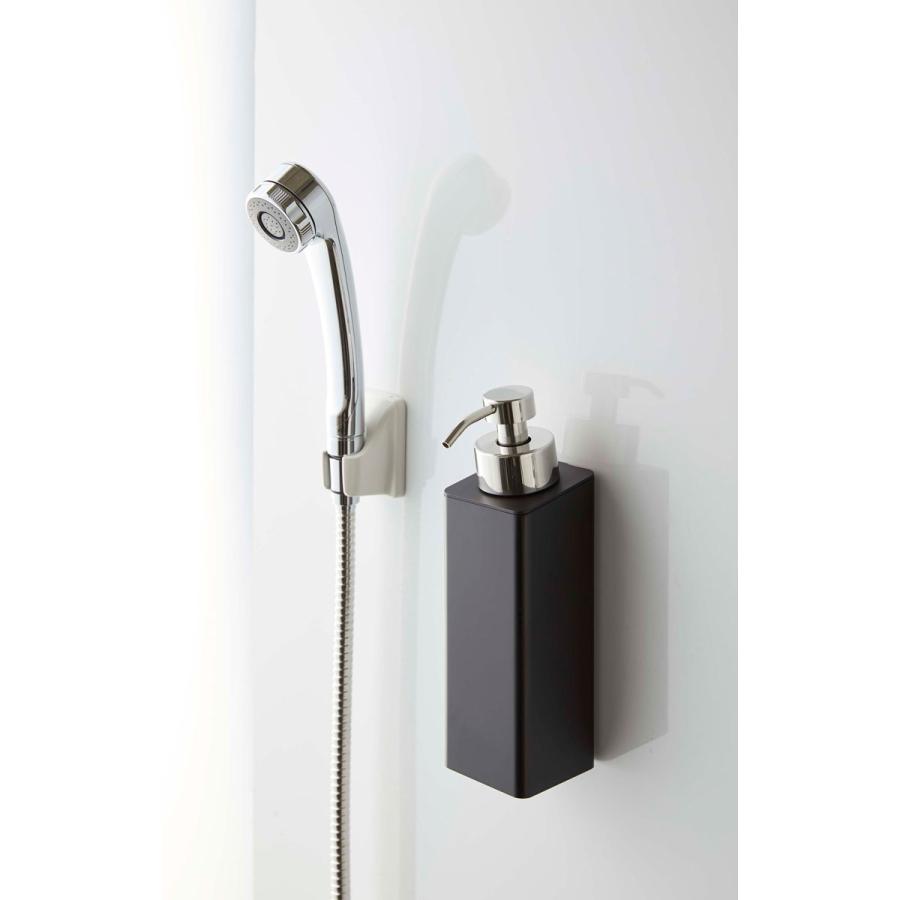 泡ソープディスペンサー 正規品 TOWER タワー マグネットツーウェイディスペンサー 泡タイプ マグネット 浴室 快適 便利 泡ディスペンサー 山崎実業 ブラック | tower | 02