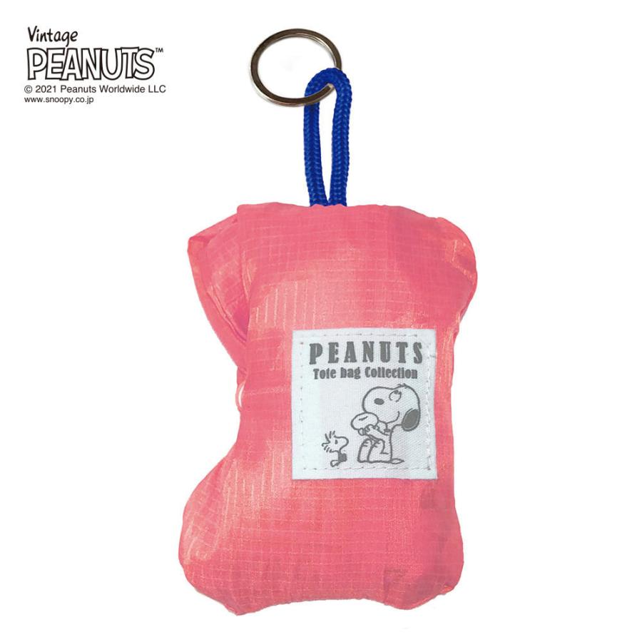 エコバッグ ルートート IP.ルーショッパーミッドリフティー.ピーナッツ-6U スヌーピー コンビニ用エコバッグ マチ広 折りたたみ ROOTOTE ピンク | ROOTOTE | 02