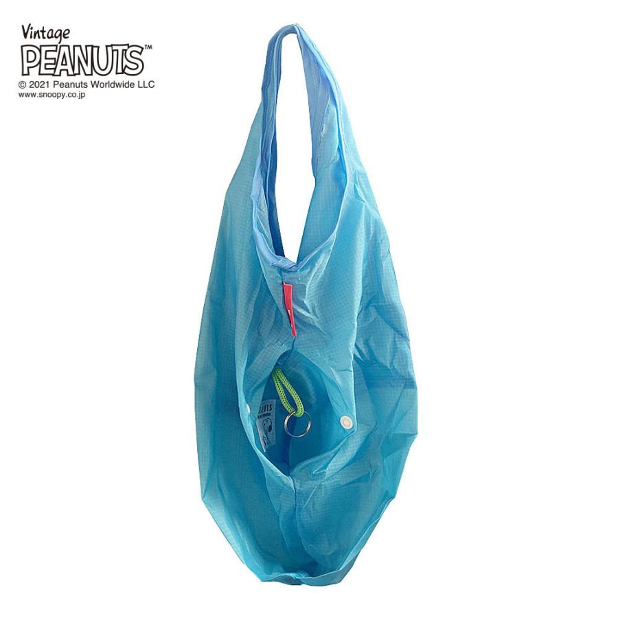 エコバッグ ルートート IP.ルーショッパーミッドリフティー.ピーナッツ-6U スヌーピー コンビニ用エコバッグ マチ広 折りたたみ ROOTOTE グレー | ROOTOTE | 04