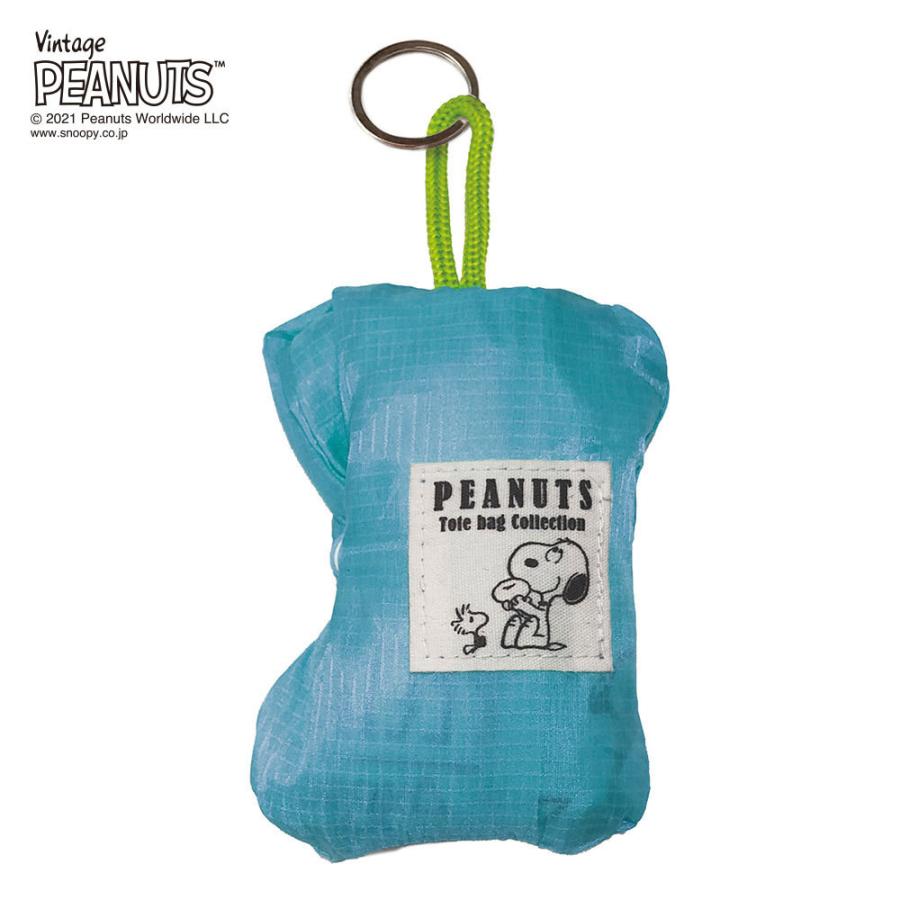 エコバッグ ルートート IP.ルーショッパーミッドリフティー.ピーナッツ-6U スヌーピー コンビニ用エコバッグ マチ広 折りたたみ ROOTOTE ブルー | ROOTOTE | 02
