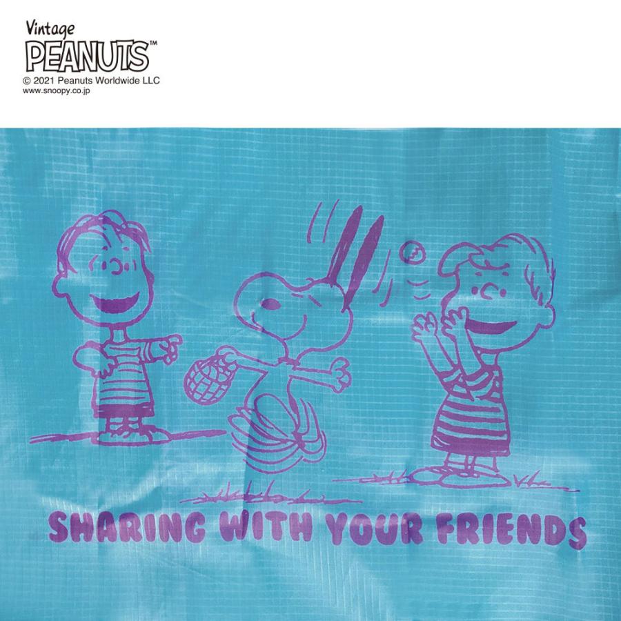 エコバッグ ルートート IP.ルーショッパーミッドリフティー.ピーナッツ-6U スヌーピー コンビニ用エコバッグ マチ広 折りたたみ ROOTOTE ブルー | ROOTOTE | 03