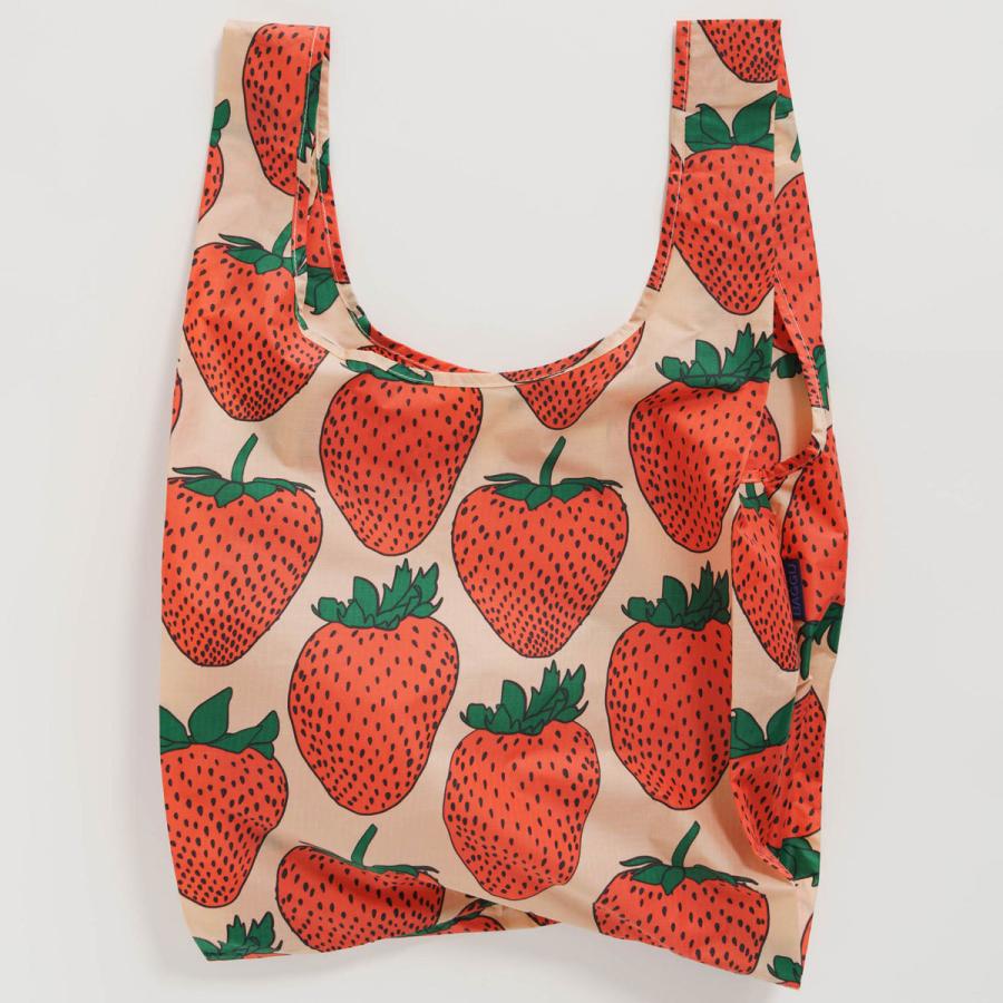 エコバッグ BAGGU 正規品 STANDARD BAGGU 復刻モデル レジ袋 コンパクト ポーチ付き 折りたたみ ショッピングバッグ バグゥ ストロベリー | BAGGU