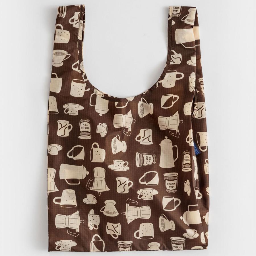 エコバッグ BAGGU 正規品 STANDARD BAGGU 復刻モデル レジ袋 コンパクト ポーチ付き 折りたたみ ショッピングバッグ バグゥ コーヒー 日本限定 | BAGGU