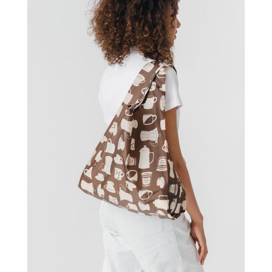エコバッグ BAGGU 正規品 STANDARD BAGGU 復刻モデル レジ袋 コンパクト ポーチ付き 折りたたみ ショッピングバッグ バグゥ コーヒー 日本限定 | BAGGU | 01