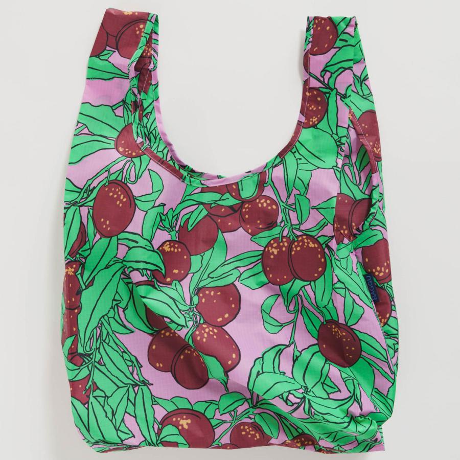 エコバッグ BAGGU 正規品 STANDARD BAGGU レジ袋 コンパクト ポーチ付き 折りたたみ ショッピングバッグ バグゥ プラムツリー | BAGGU