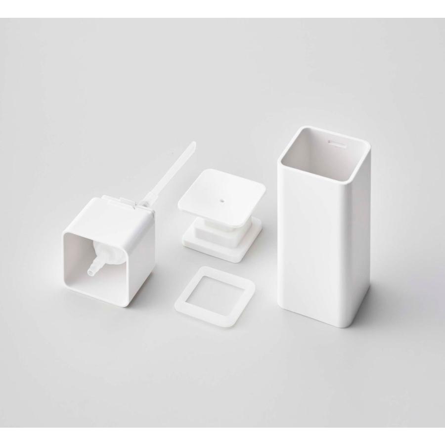 ソープディスペンサー 正規品 TOWER タワー 片手で出せるディスペンサー シンプル 洗剤 アルコール化粧水 ソープボトル 詰め替え用ボトル 山崎実業 ホワイト | tower | 07