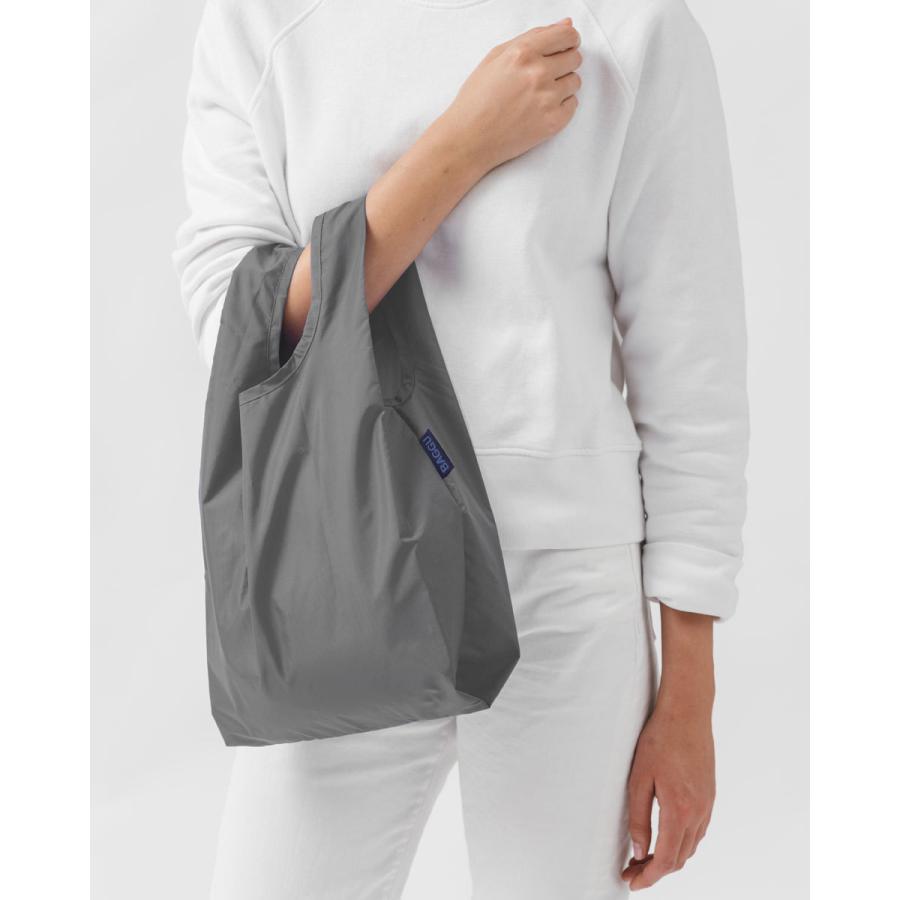 エコバッグ BAGGU 正規品 BABY BAGGU レジ袋 ポーチ付き 小さめ シンプル 折りたたみ ショッピングバッグ バグゥ 無地 グレー | BAGGU | 01