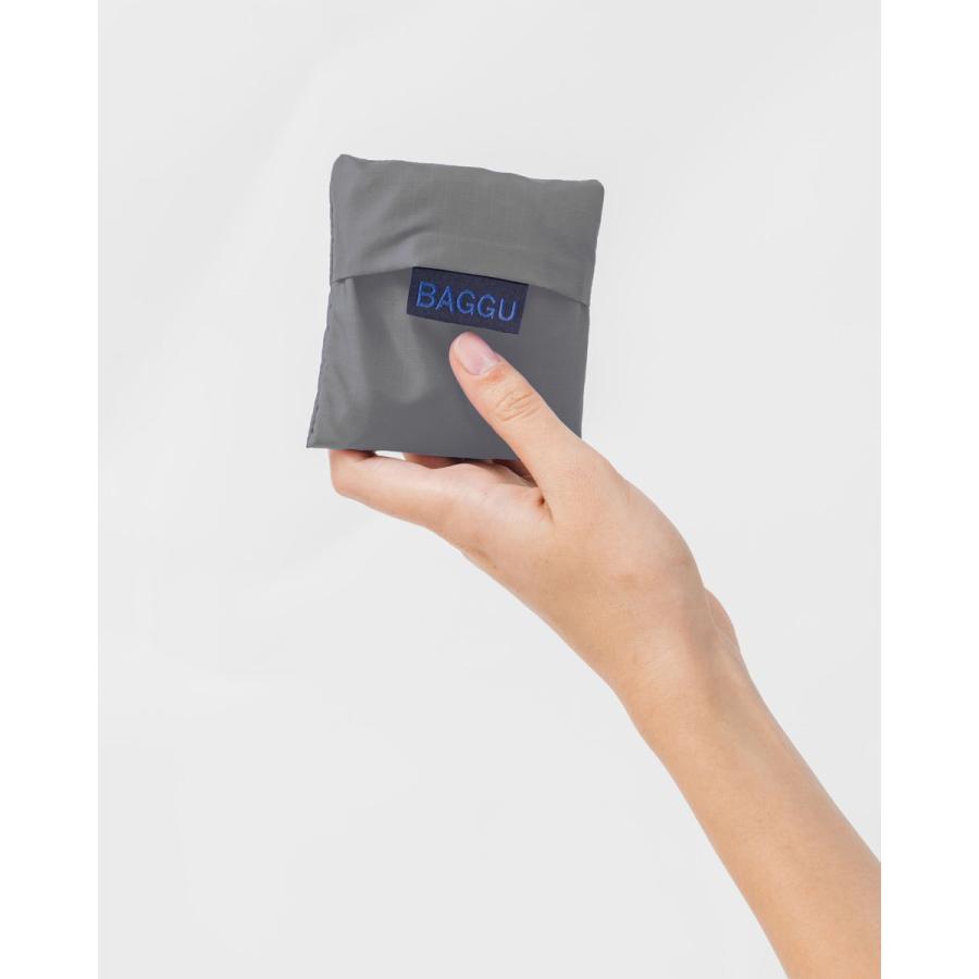 エコバッグ BAGGU 正規品 BABY BAGGU レジ袋 ポーチ付き 小さめ シンプル 折りたたみ ショッピングバッグ バグゥ 無地 グレー | BAGGU | 02