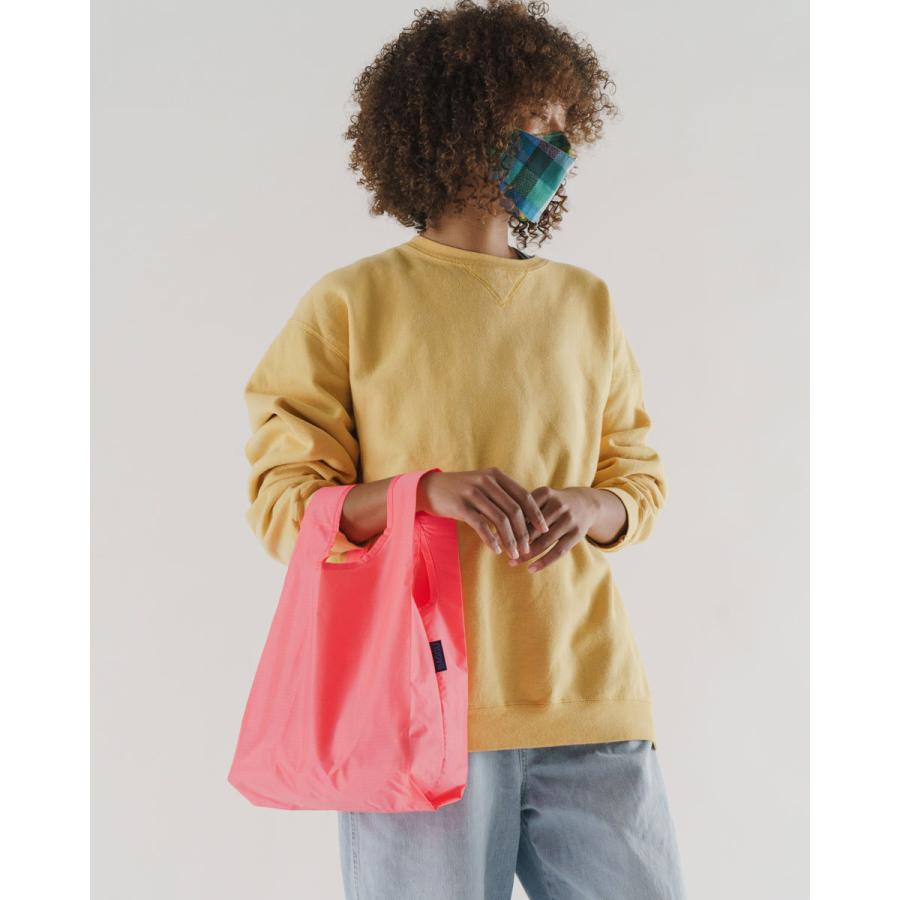 エコバッグ BAGGU 正規品 BABY BAGGU レジ袋 ポーチ付き 小さめ シンプル 折りたたみ ショッピングバッグ バグゥ 無地 ウォーターメロンピンク | BAGGU | 01