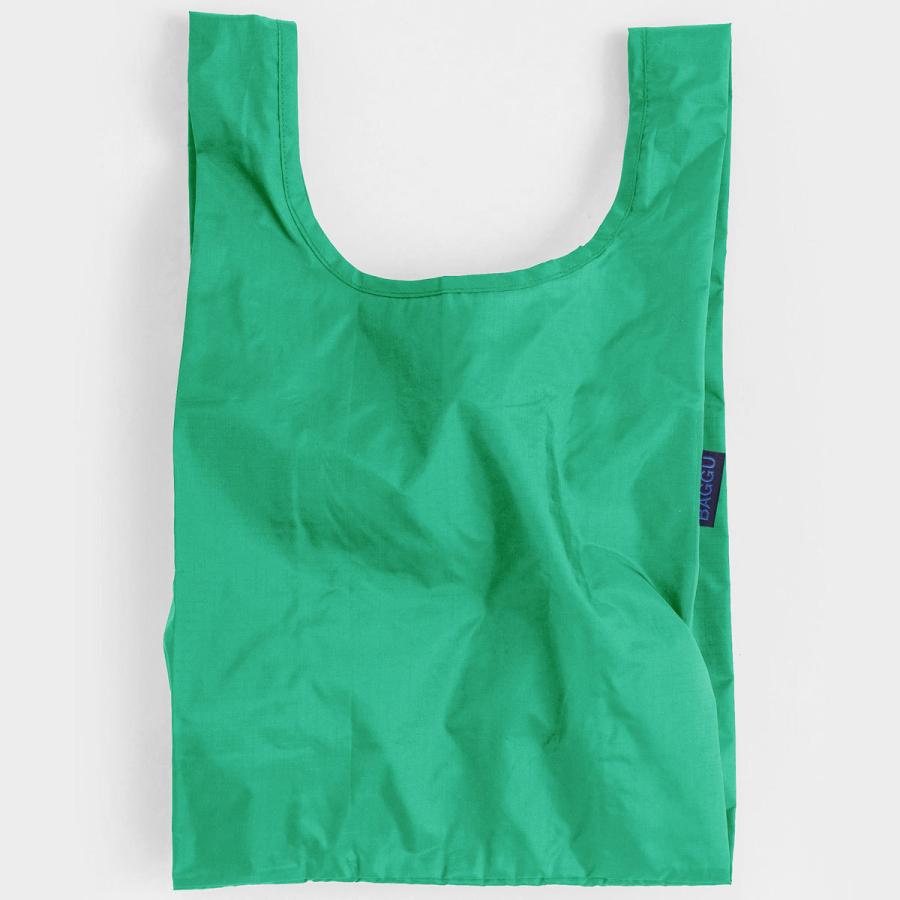 エコバッグ BAGGU 正規品 BABY BAGGU レジ袋 ポーチ付き 小さめ シンプル 折りたたみ ショッピングバッグ バグゥ 無地 グリーンアゲート | BAGGU