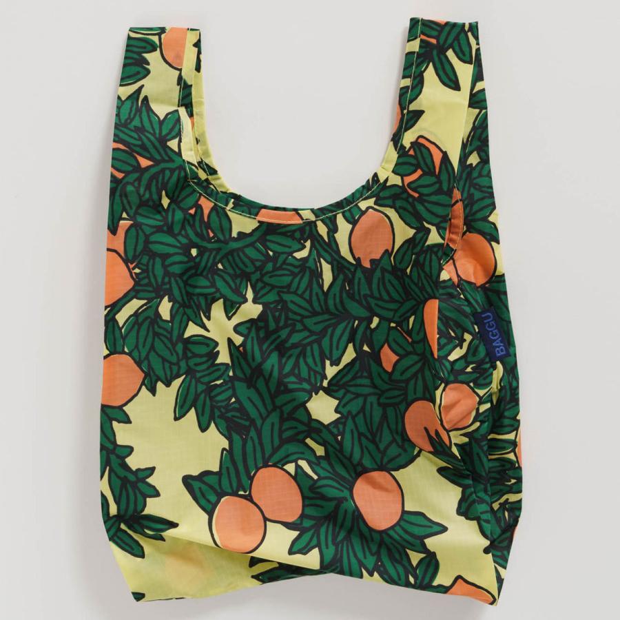 エコバッグ BAGGU 正規品 BABY BAGGU 復刻モデル レジ袋 ポーチ付き 小さめ シンプル 折りたたみ ショッピングバッグ バグゥ オレンジツリー | BAGGU