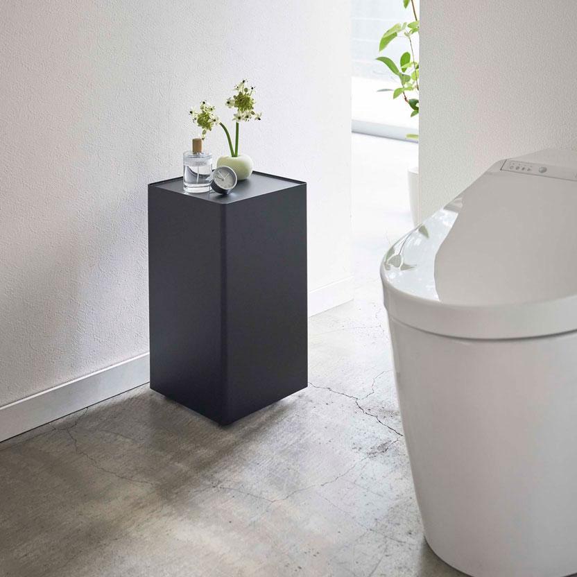 数量限定 トイレ収納ラック 山崎実業 Tower 袋ごとトイレットペーパーストッカー 12ロール シンプル 白 黒 トイレットペーパー収納 トイレ収納棚 Yamazaki ブラック 公式の Www Aqtsolutions Com