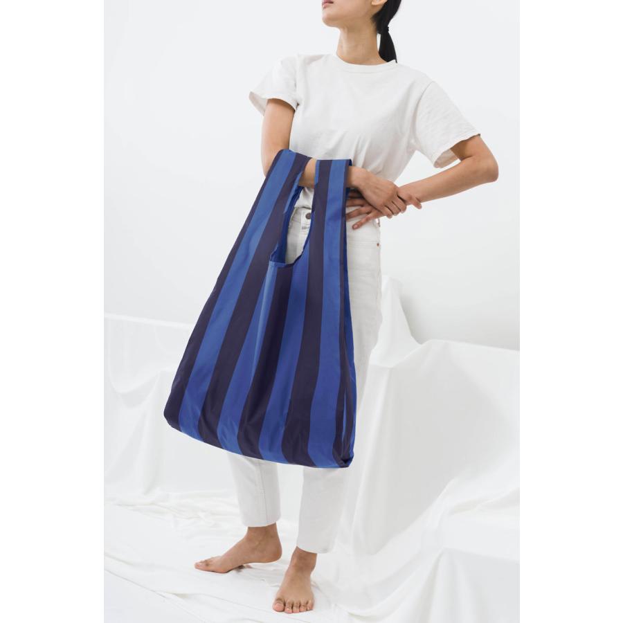 エコバッグ BAGGU 正規品 BIG BAGGU ポーチ付き 大きめ レディース メンズ ブランド 折りたたみ ショッピングバッグ バグゥ 復刻モデル ブルーストライプ | BAGGU | 01