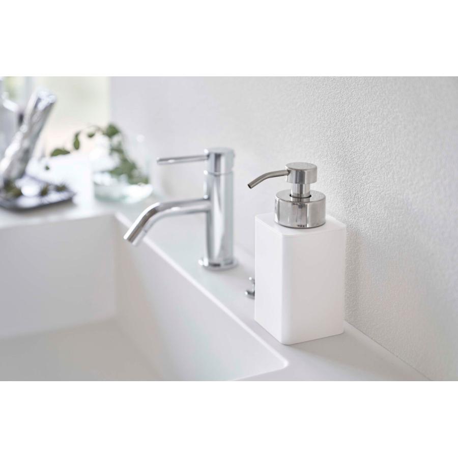 ソープディスペンサー 正規品 TOWER タワー 詰め替え用ディスペンサー 泡タイプ 泡ソープディスペンサー シンプル 詰め替え用ボトル 山崎実業 ホワイト | tower | 04