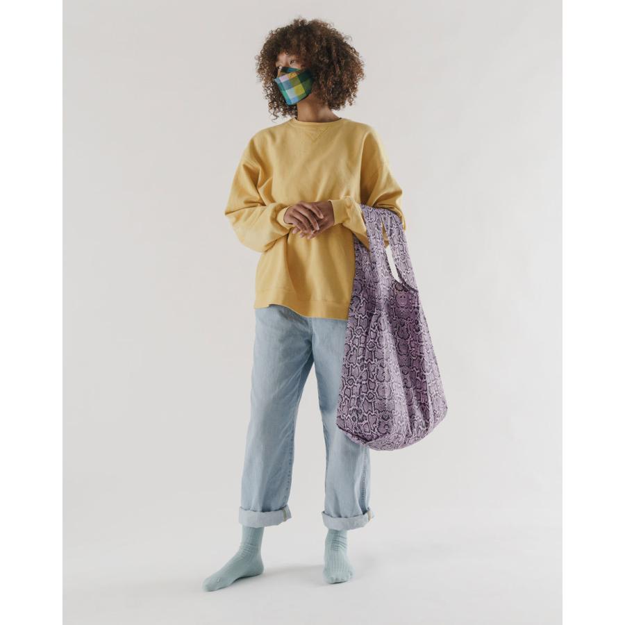 エコバッグ BAGGU 正規品 BIG BAGGU ポーチ付き 大きめ レディース メンズ ブランド 折りたたみ ショッピングバッグ バグゥ 新作 ピンクスネーク | BAGGU | 01