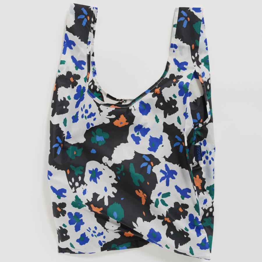 エコバッグ BAGGU 正規品 STANDARD BAGGU レジ袋 コンパクト ポーチ付き 人気ブランド 折りたたみ ショッピングバッグ バグゥ リトグラフフラワー | BAGGU