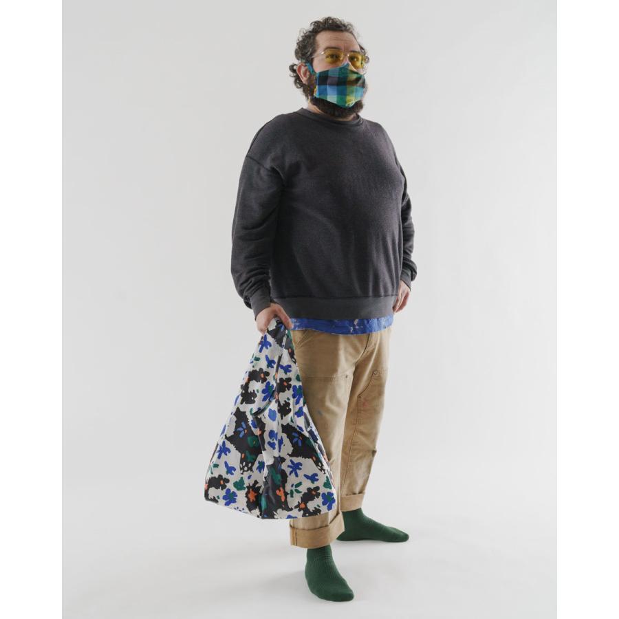 エコバッグ BAGGU 正規品 STANDARD BAGGU レジ袋 コンパクト ポーチ付き 人気ブランド 折りたたみ ショッピングバッグ バグゥ リトグラフフラワー | BAGGU | 01