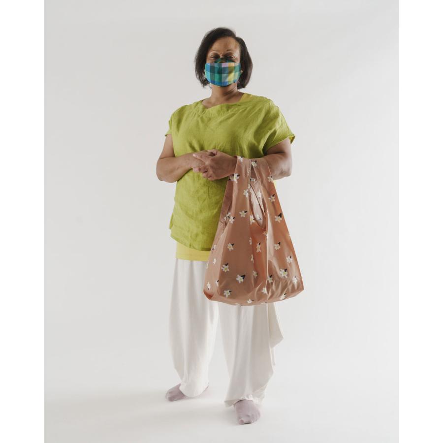 エコバッグ BAGGU 正規品 STANDARD BAGGU レジ袋 コンパクト ポーチ付き 人気ブランド 折りたたみ ショッピングバッグ バグゥ ブラウンデイジー | BAGGU | 01