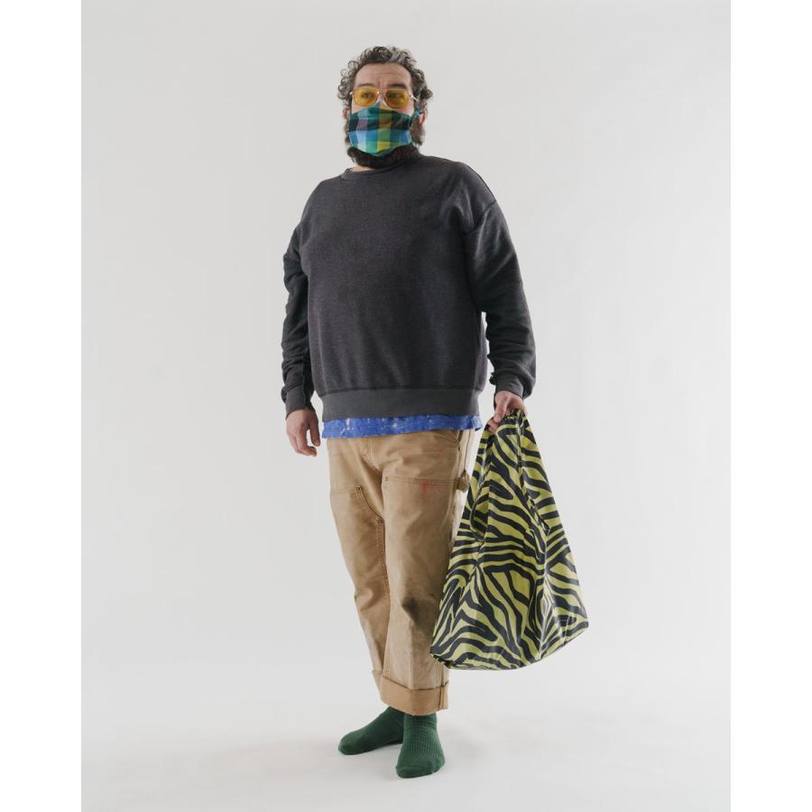 エコバッグ BAGGU 正規品 STANDARD BAGGU レジ袋 コンパクト ポーチ付き 人気ブランド 折りたたみ ショッピングバッグ バグゥ オリーブゼブラ | BAGGU | 01