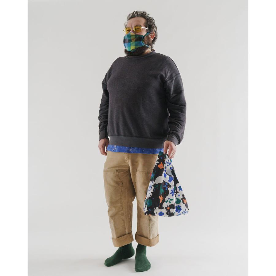 エコバッグ BAGGU 正規品 BABY BAGGU レジ袋 ポーチ付き 小さめ 人気ブランド 折りたたみ ショッピングバッグ バグゥ リトグラフフラワー | BAGGU | 01