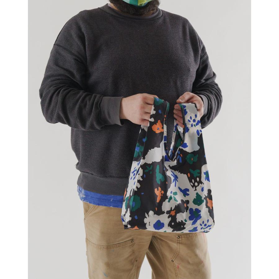 エコバッグ BAGGU 正規品 BABY BAGGU レジ袋 ポーチ付き 小さめ 人気ブランド 折りたたみ ショッピングバッグ バグゥ リトグラフフラワー | BAGGU | 02
