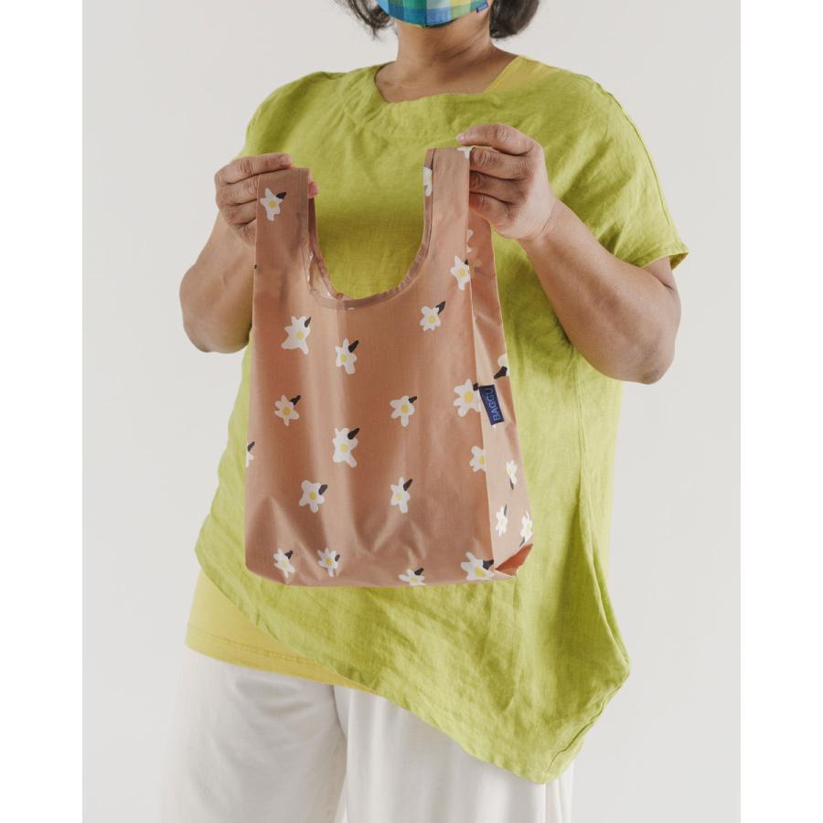 エコバッグ BAGGU 正規品 BABY BAGGU レジ袋 ポーチ付き 小さめ 人気ブランド 折りたたみ ショッピングバッグ バグゥ ブラウンデイジー | BAGGU | 02