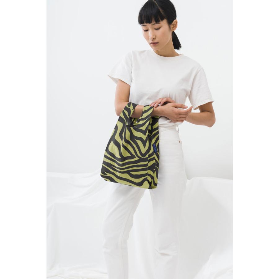 エコバッグ BAGGU 正規品 BABY BAGGU レジ袋 ポーチ付き 小さめ 人気ブランド 折りたたみ ショッピングバッグ バグゥ オリーブゼブラ | BAGGU | 01
