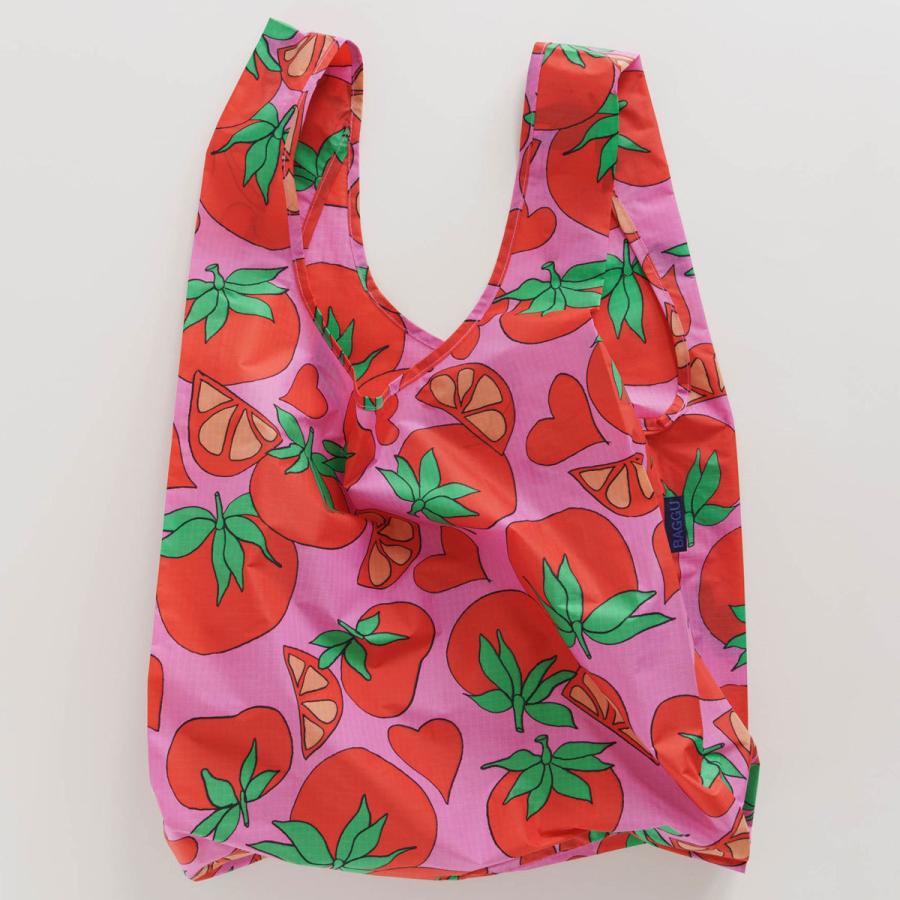エコバッグ BAGGU 正規品 STANDARD BAGGU コンパクト マチ広 大きめサイズ 収納ポーチ 折りたたみ バグゥ トマト | BAGGU