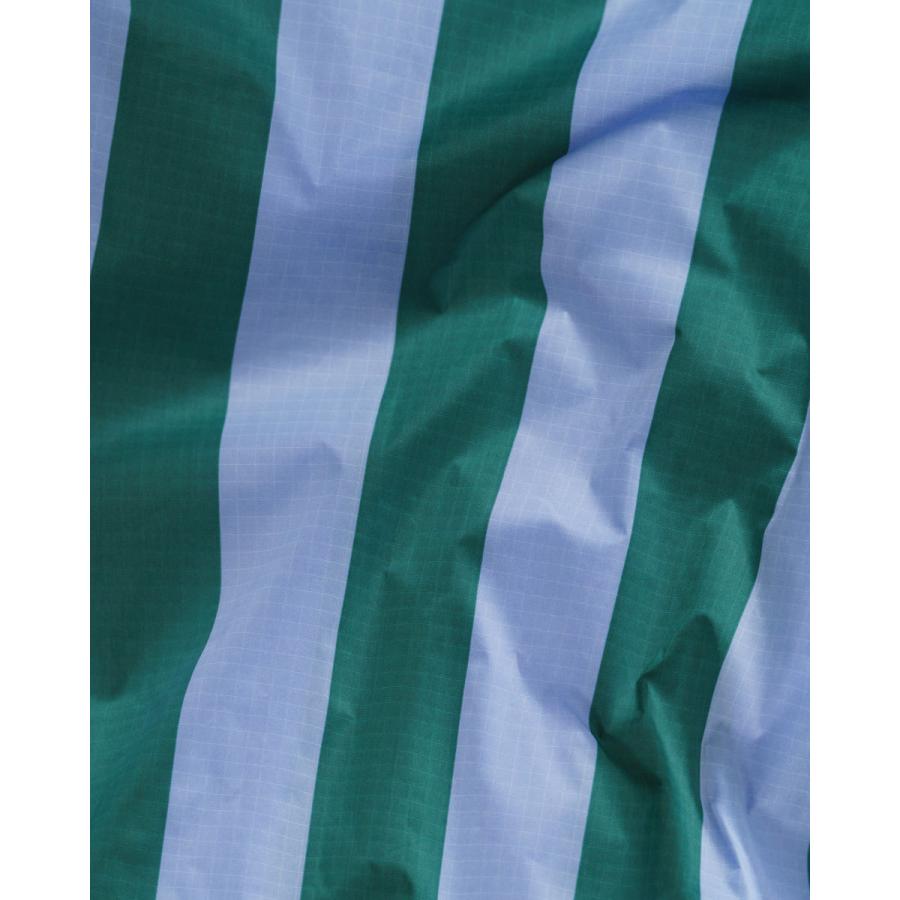 エコバッグ BAGGU 正規品 STANDARD BAGGU コンパクト マチ広 大きめサイズ 収納ポーチ 折りたたみ バグゥ ストライプ　サックスxグリーン | BAGGU | 03