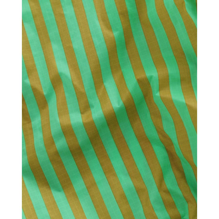 エコバッグ BAGGU 正規品 BABY BAGGU コンパクト マチ広 小さめサイズ 収納ポーチ 折りたたみ バグゥ ストライプ グリーンxブロンズ | BAGGU | 03