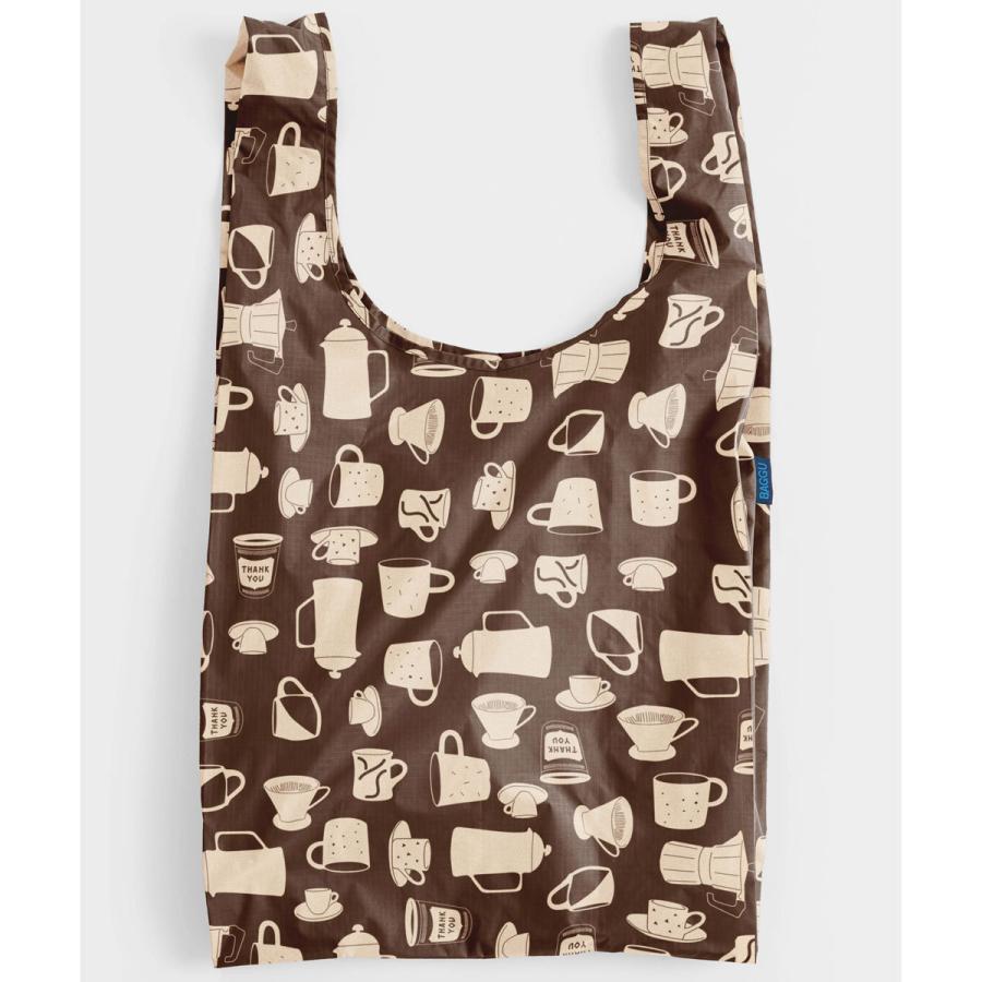 エコバッグ BAGGU 正規品 BIG BAGGU コンパクト マチ広 超大きめサイズ 収納ポーチ 折りたたみ ショッピングバッグ バグゥ 復刻 コーヒー | BAGGU