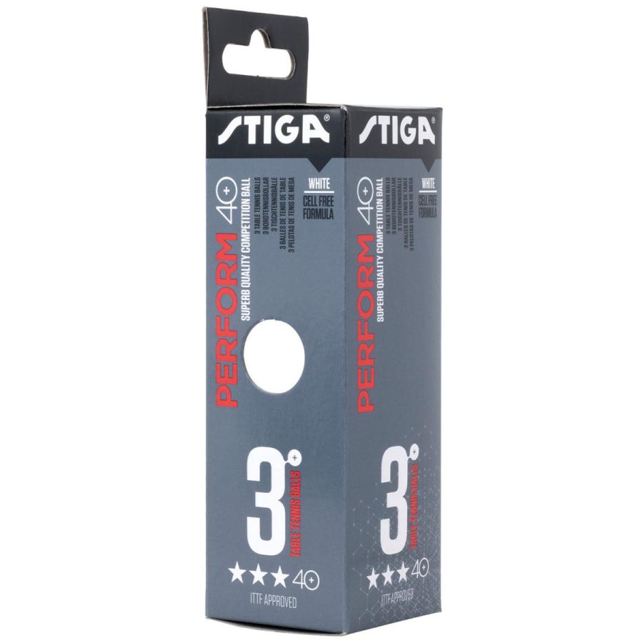 卓球用品 スティガ 3スター パフォーム 40+ 試合球 スリースター 三ツ星 卓球グッズ STIGA 3個入り | STIGA