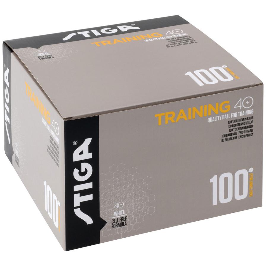 卓球用品 スティガ トレーニングボール 40+ 100個入り トレ球 硬式球 40mm 卓球練習 卓球グッズ STIGA ホワイト | STIGA