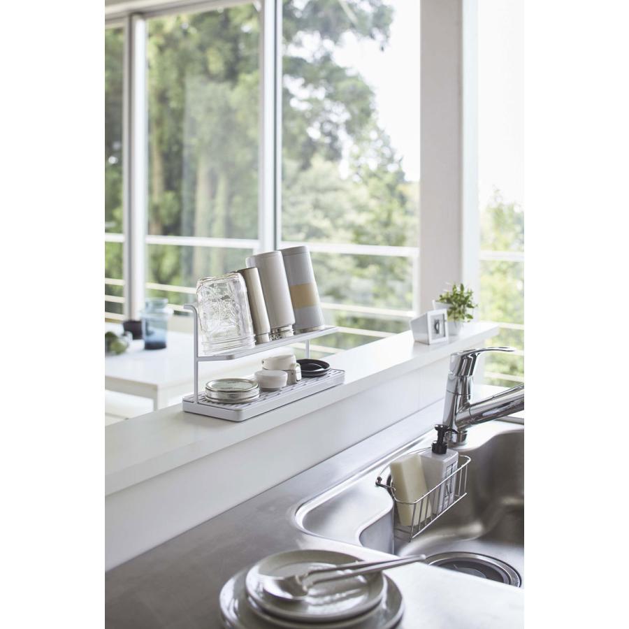 水筒スタンド 正規品 TOWER タワー ワイドジャグボトルスタンド おしゃれ シンプル  ボトルラック 山崎実業 ホワイト | tower | 02